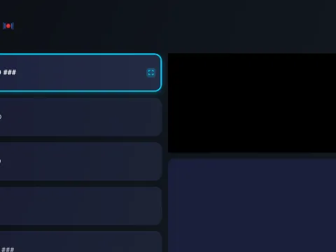 StreamHub live television interface with programme guide